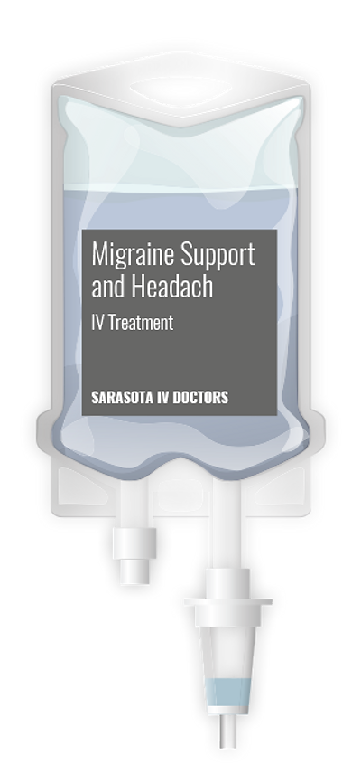 Migraine Support & Headache IV therapy bag
