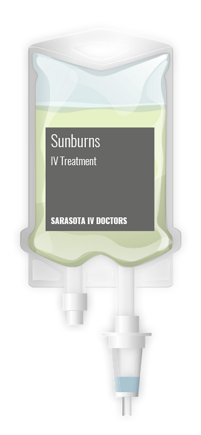 Sunburns IV therapy bag