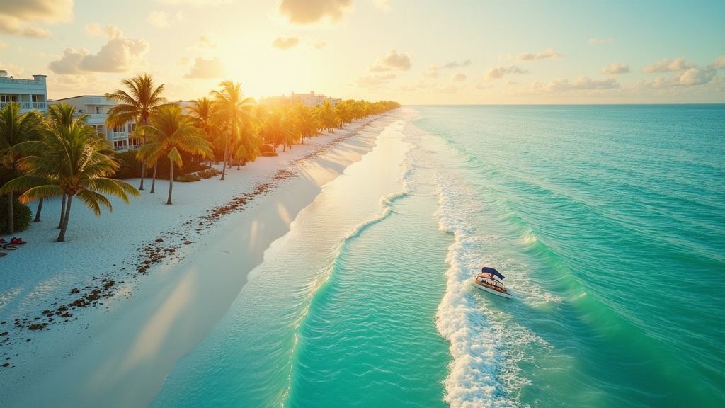 Beach view on Longboat Key Florida